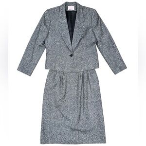 2-pc Vintage Pendleton 100% Virgin Wool Blazer & Skirt Set 80’s Suit Made In USA